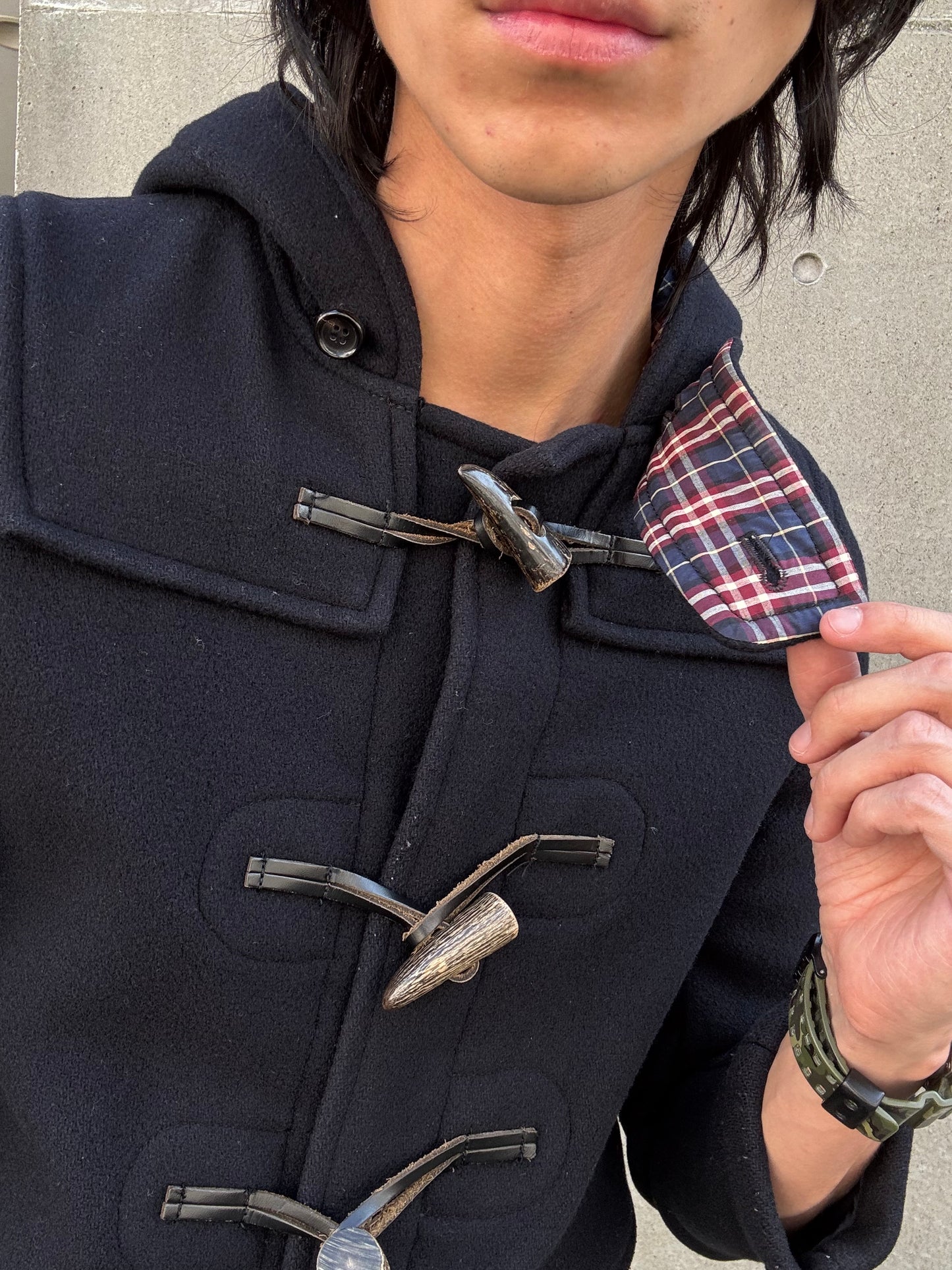 CDG 2009 Military Horn Clasp Wool Parka (XS)
