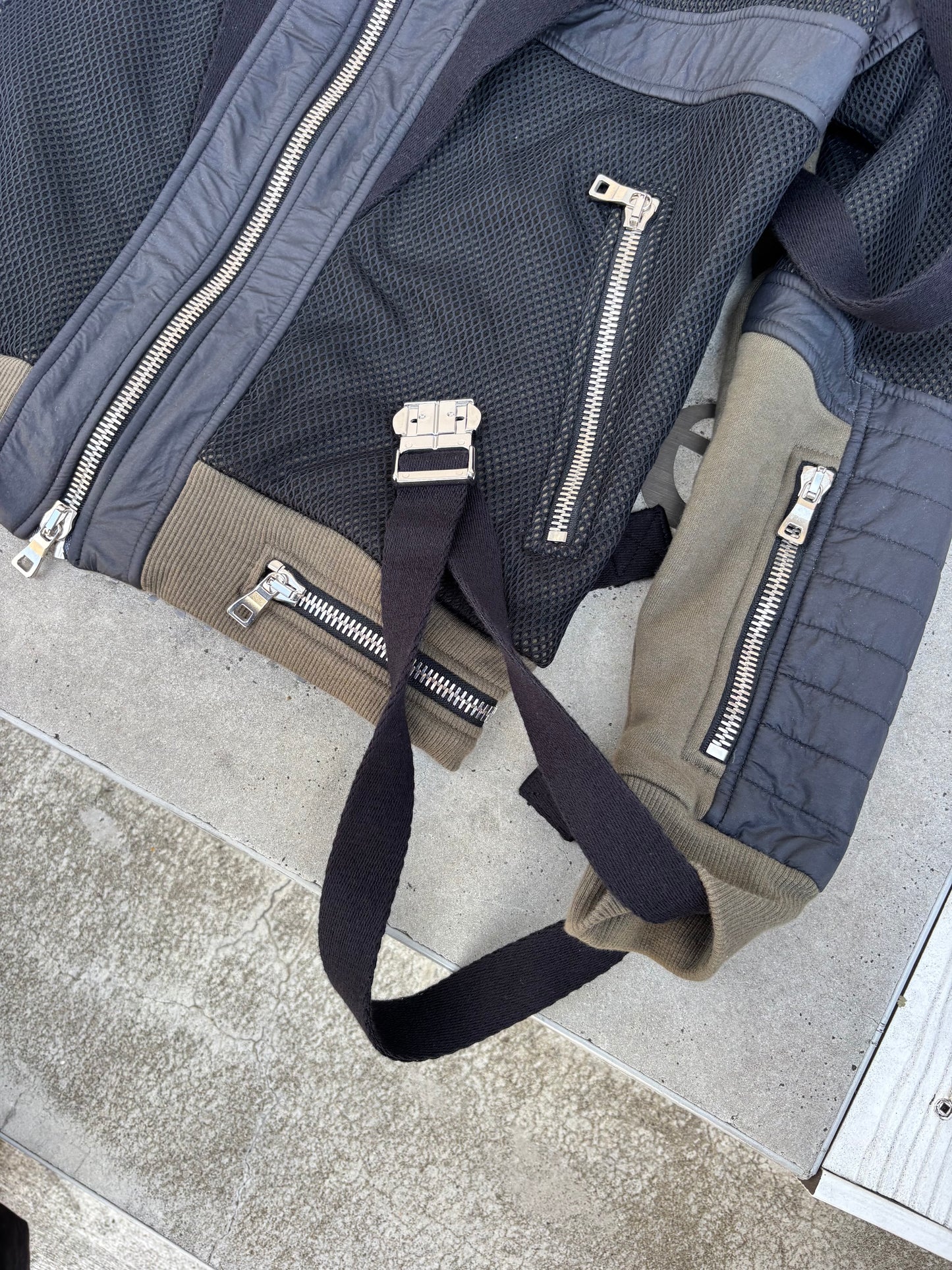 Balmain Functional Hooded Bondage Jacket (S)