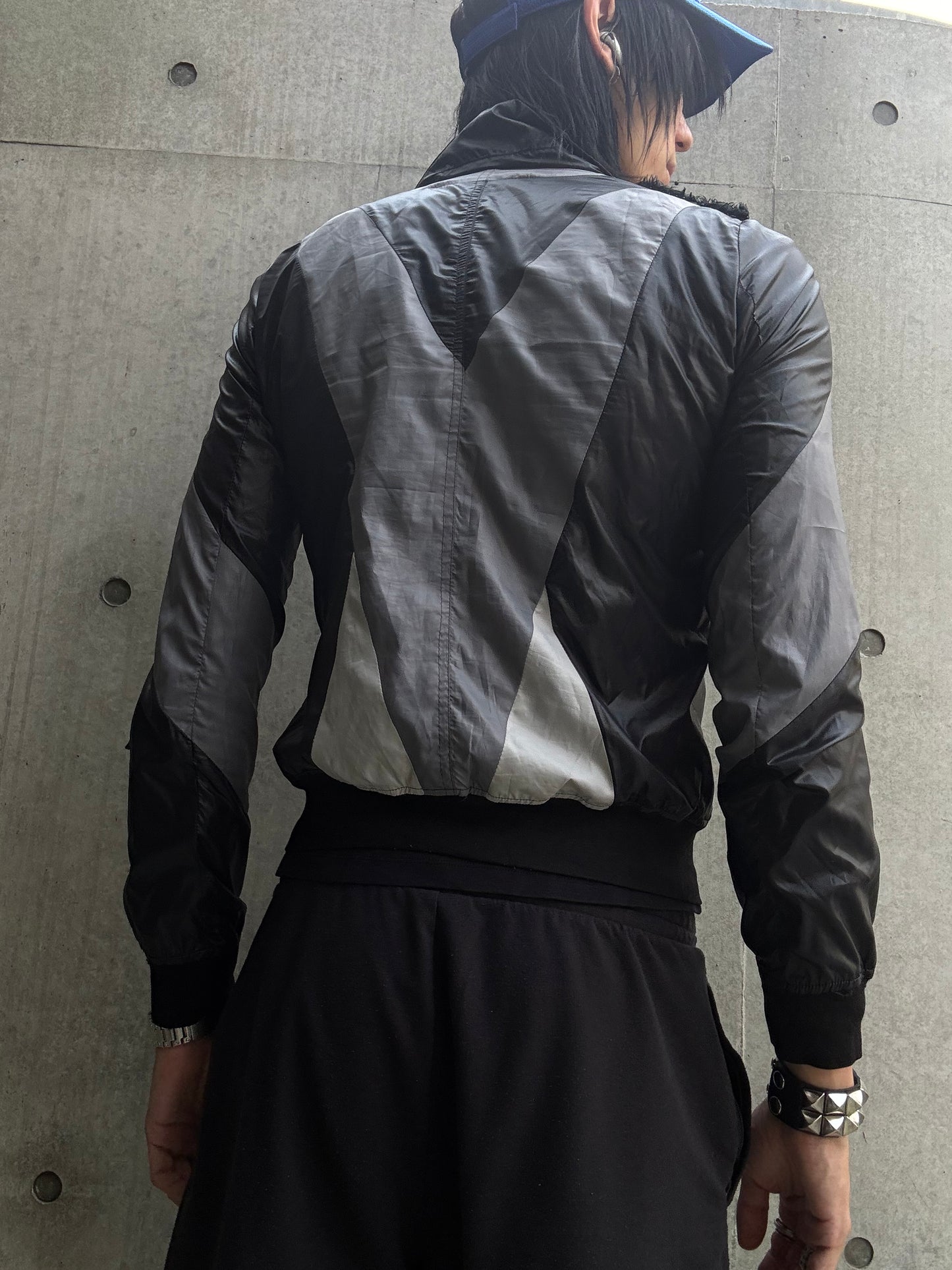 Diet Butcher Slim Skin Nylon Monochrome Military Jacket (M)