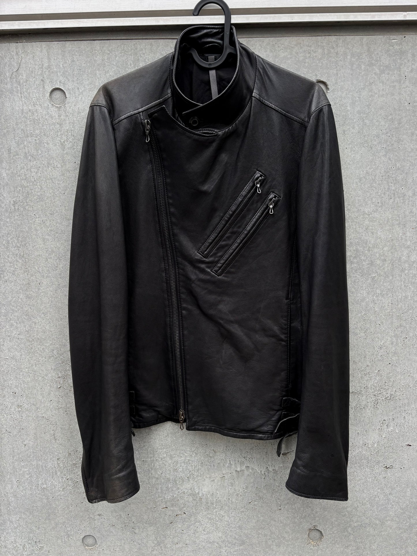 ATTACHMENT by Kazuyuki Kumagai Tight Fit Leather Jacket (2)