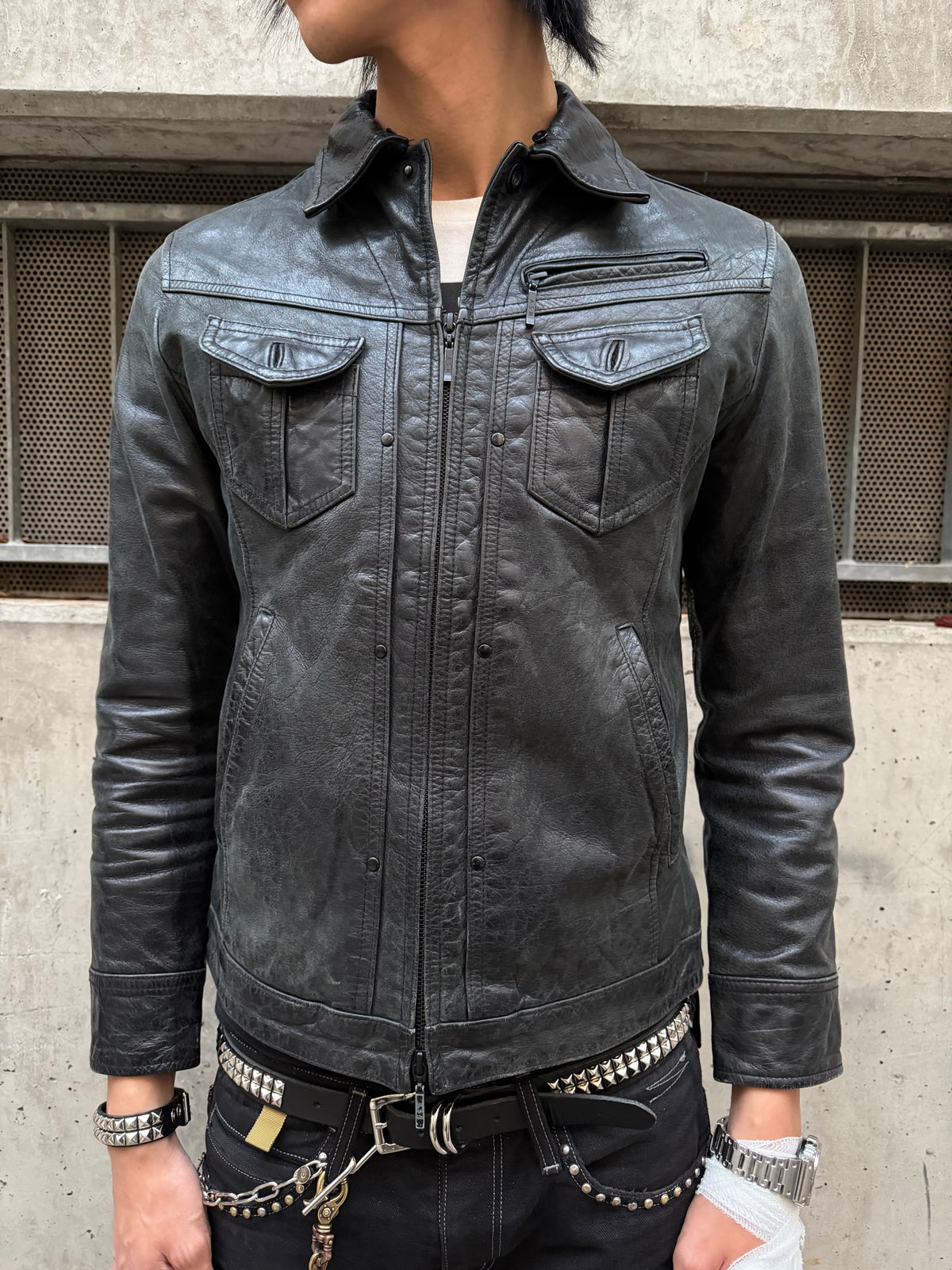 A.S.M. Rider Leather Jacket (S)