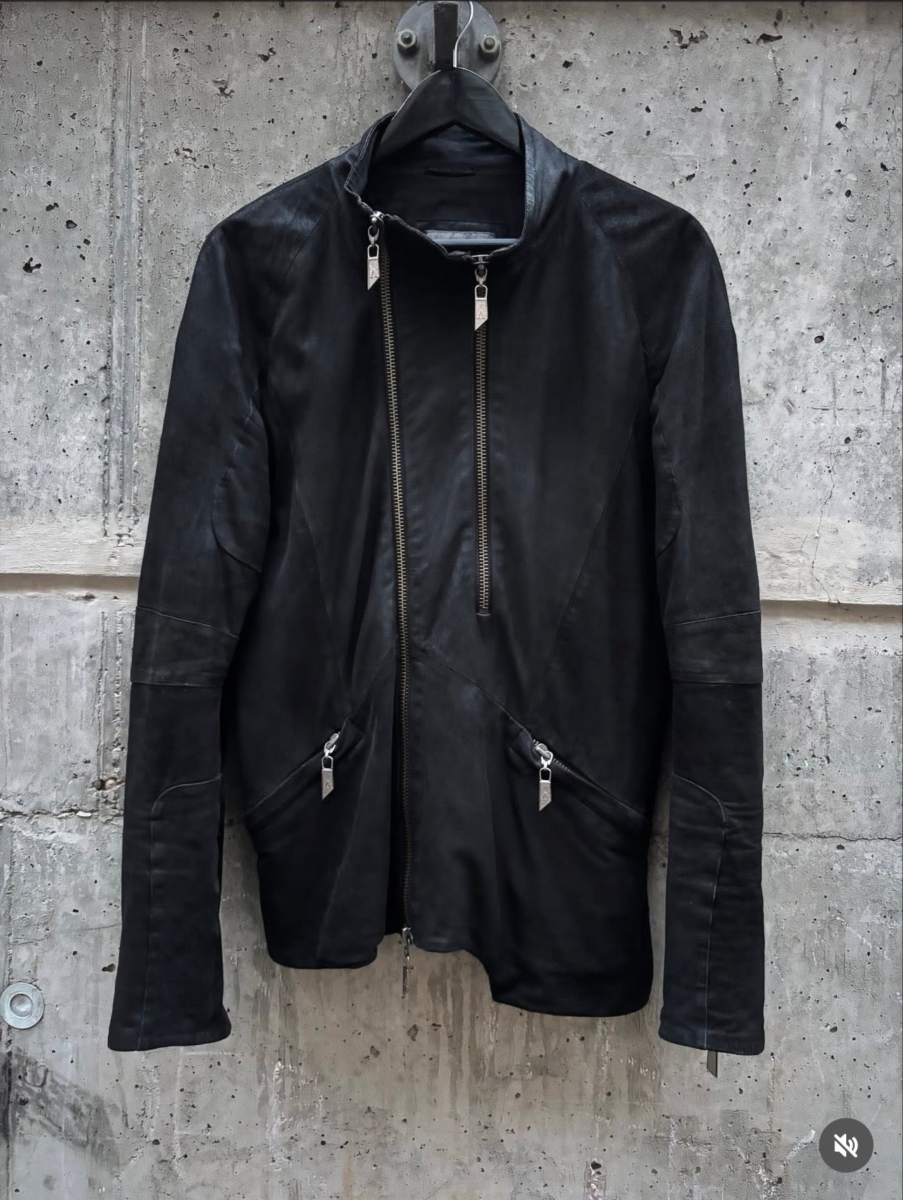 Preach Artisanal Multi Zip Leather Jacket (L)