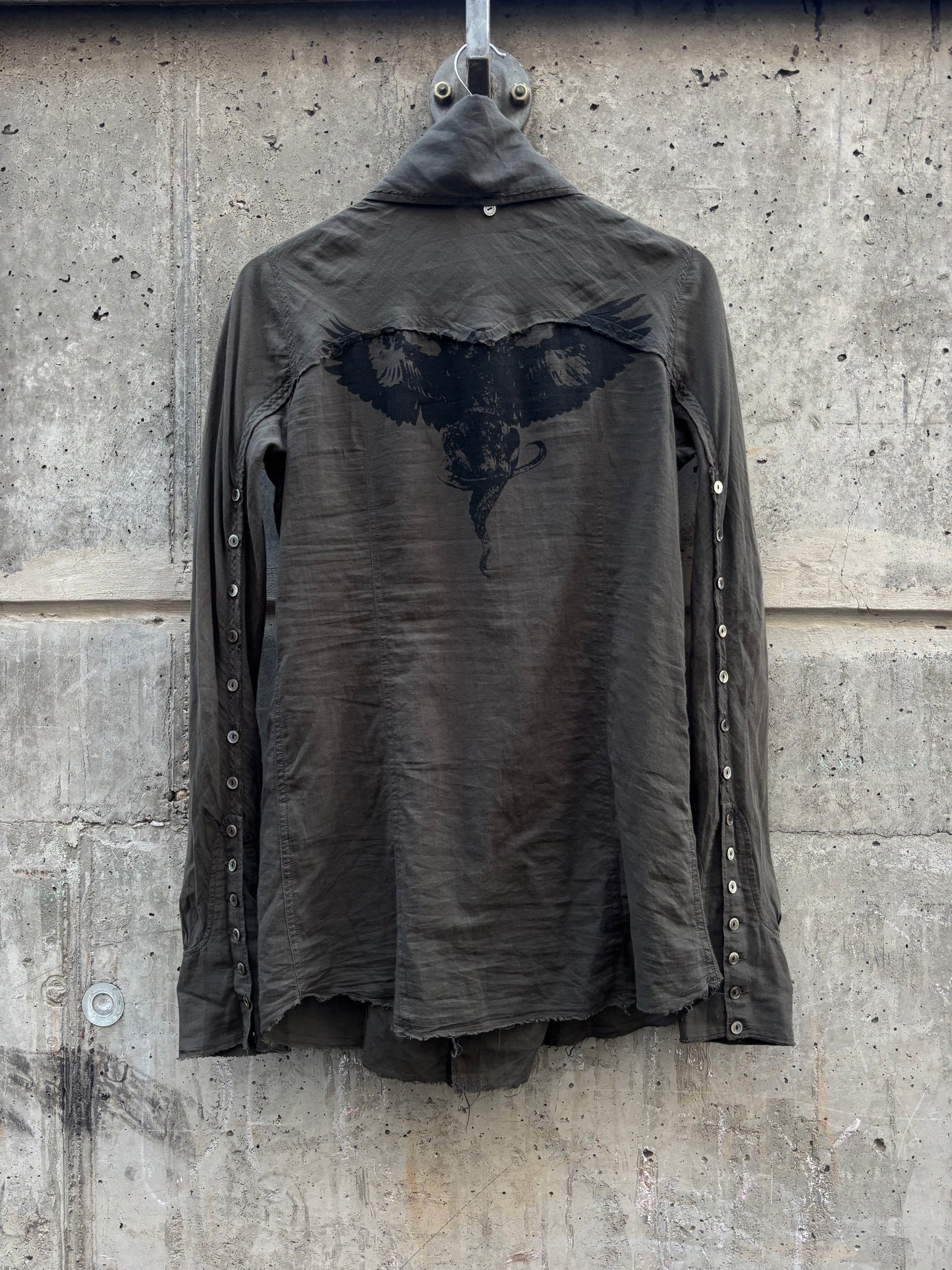 L.G.B. flywing asymmetrical Zippers Griffin Shirt (2)