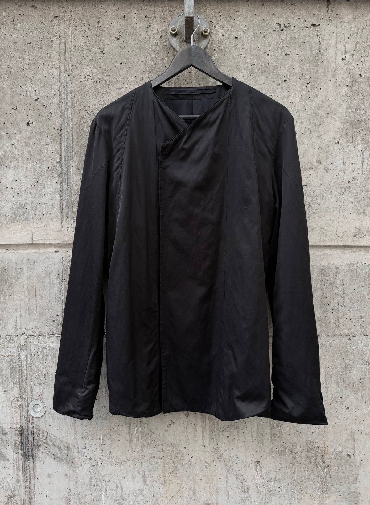 SS/13 Julius_7 Asymmetrical Overlap Collar Jacket (2)
