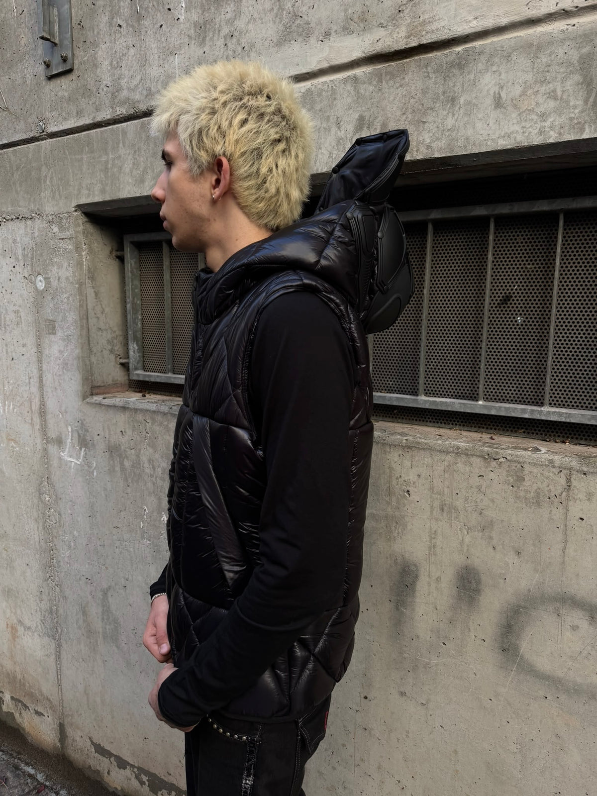 AW/22 Junya Watanabe MAN x Innerraum Armor Hooded Puffer Vest (L)