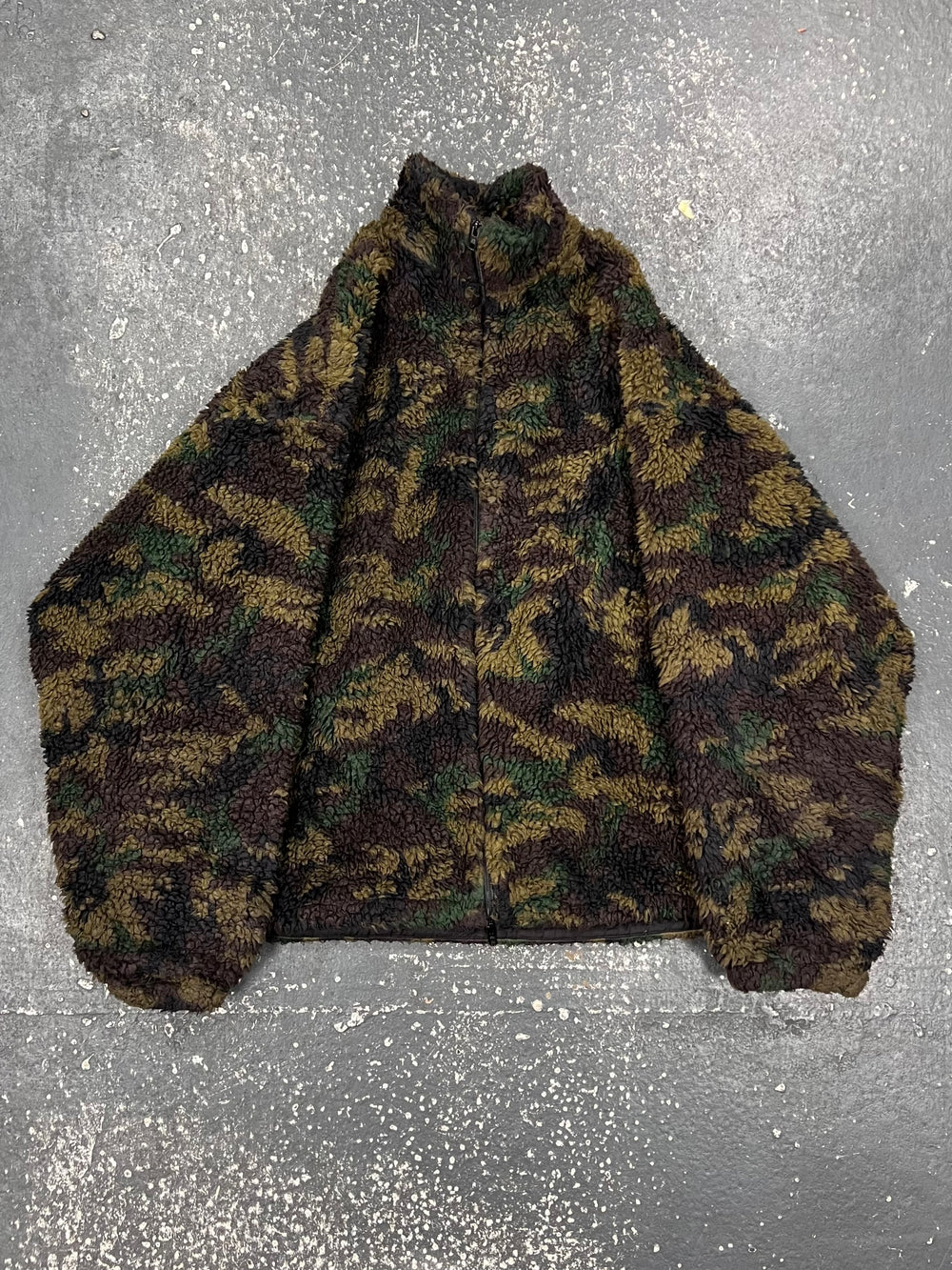 Balenciaga Green Camo Fleece Jacket (Unifit)