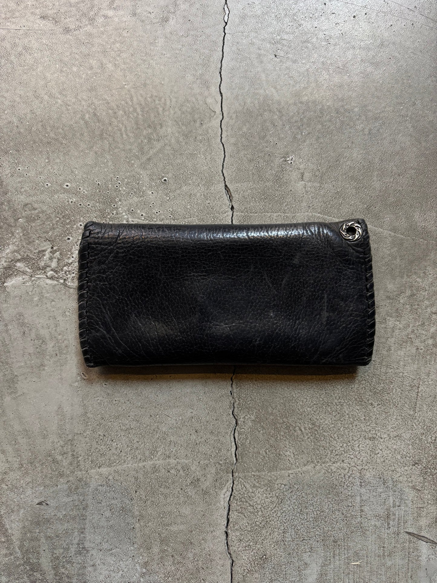 A&G Rock Molded Stingray Cross 925 Silver Wallet (OS)