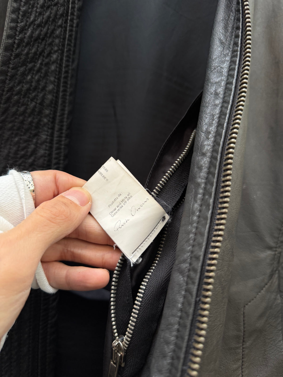 AW/2012 Rick Owens Distressed Leather Jacket (48)