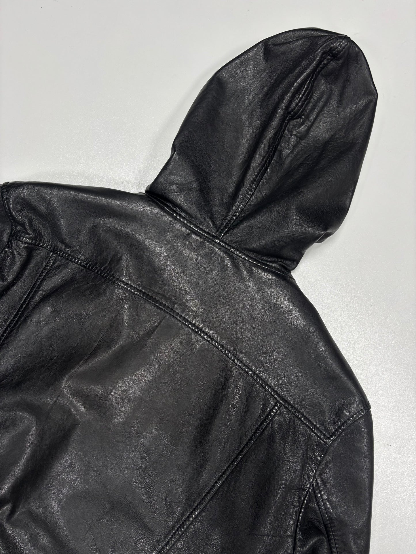 Mauro Gifroni Tight Fit Asymmetrical Leather Jacket (M)