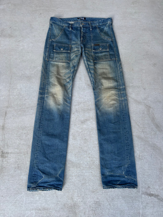 Hysteric Glamour Faded Cargo Pocket Denim (32)