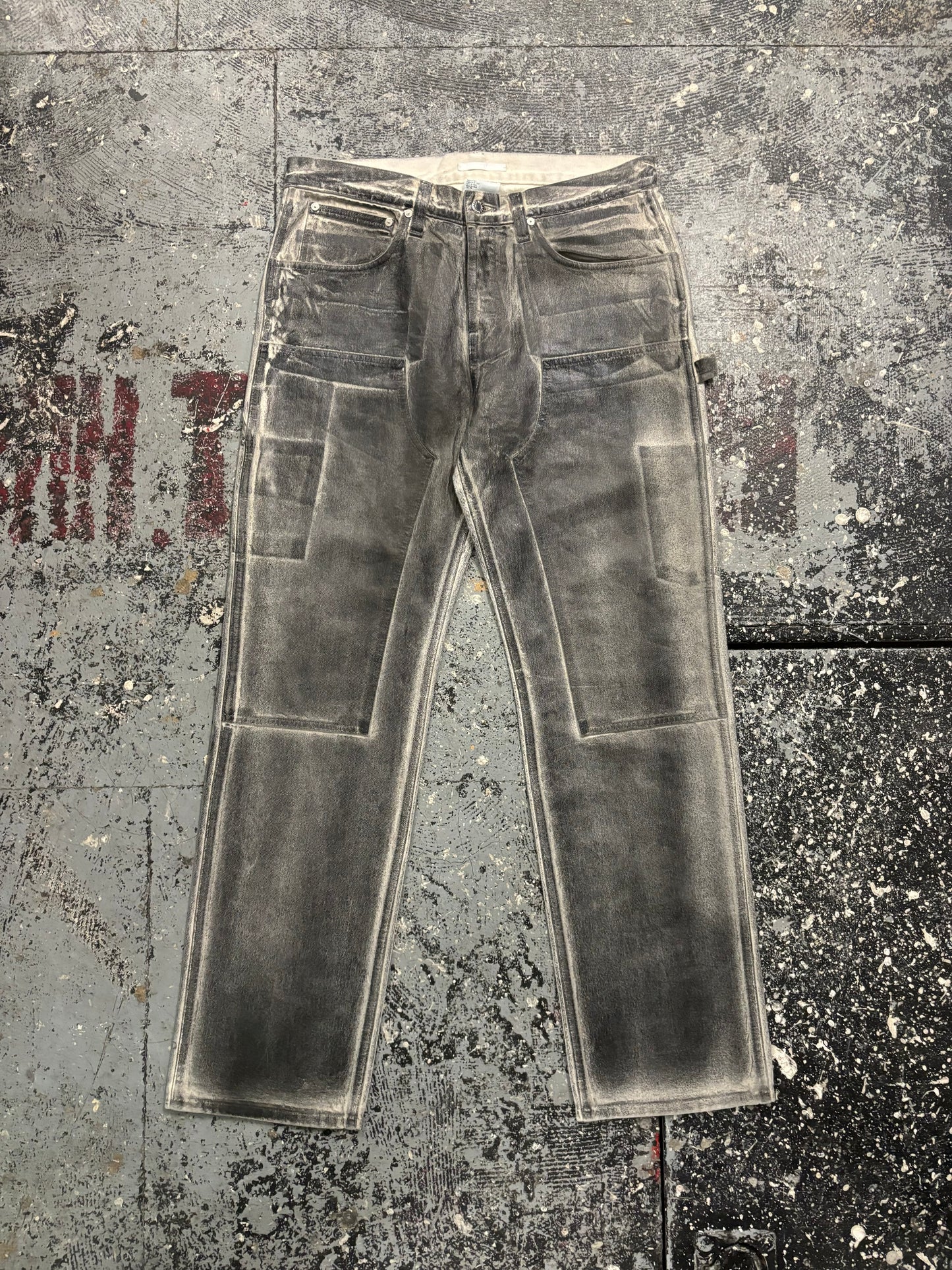 Helmut Lang Waxed Denim Jeans (34)