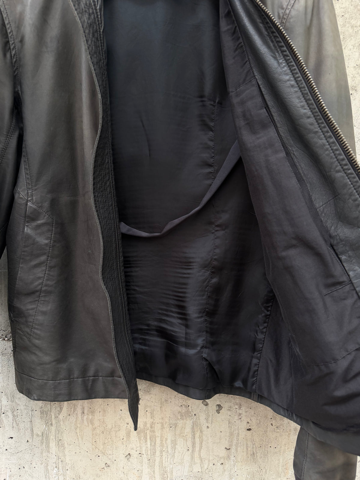 AW/2012 Rick Owens Distressed Leather Jacket (48)