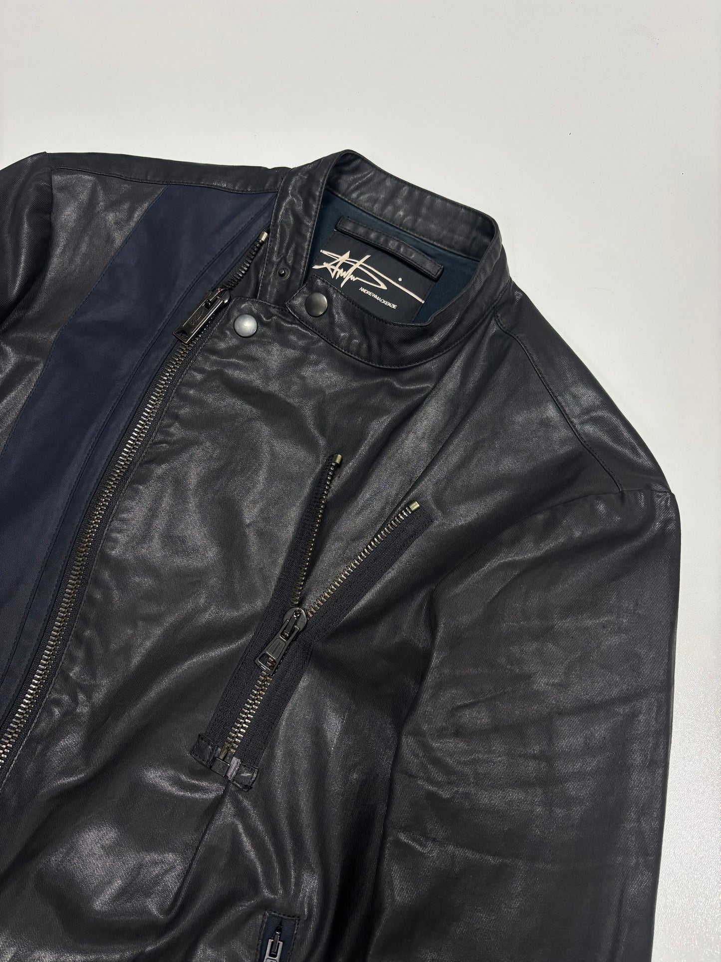 Andrew Mackenzie Waxed Wavy Rider Jacket (L)