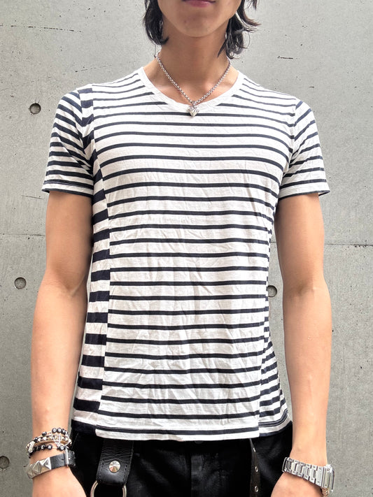 Number (N)ine Asymmetrical Striped Shirt (M)