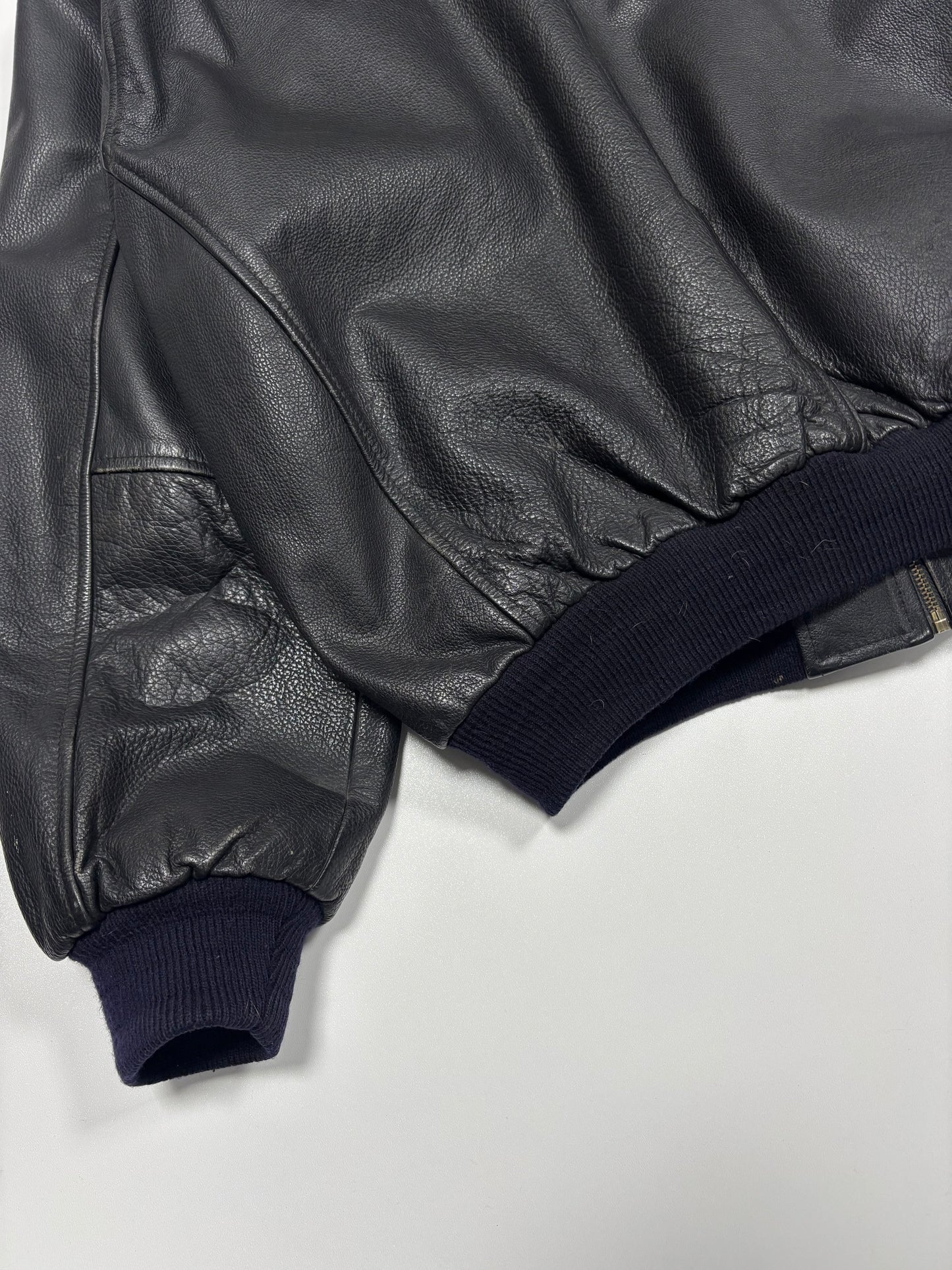 90’s Dakota Cropped Leather Jacket (L)