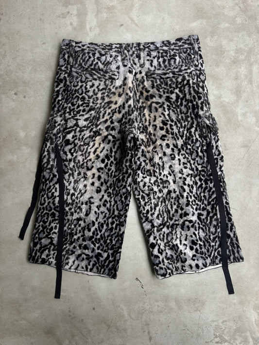 Roen Rayon Snow Leopard Shorts (30)