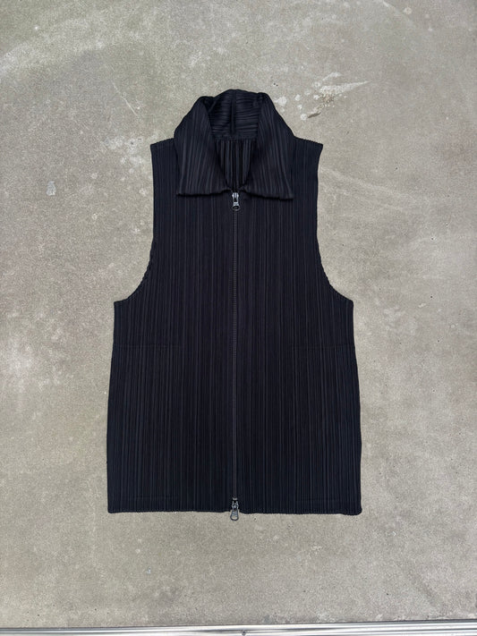 Issey Miyake Plissee Zip Top (S)
