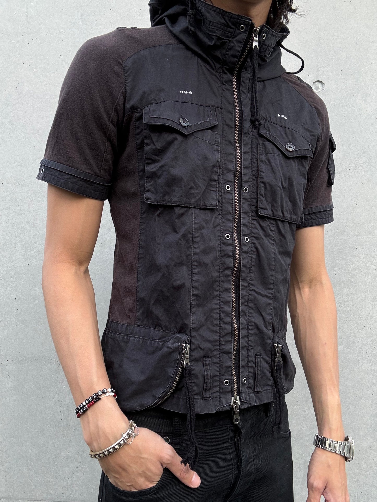 PPFM Sleeveless Cargo Hoodie (M)