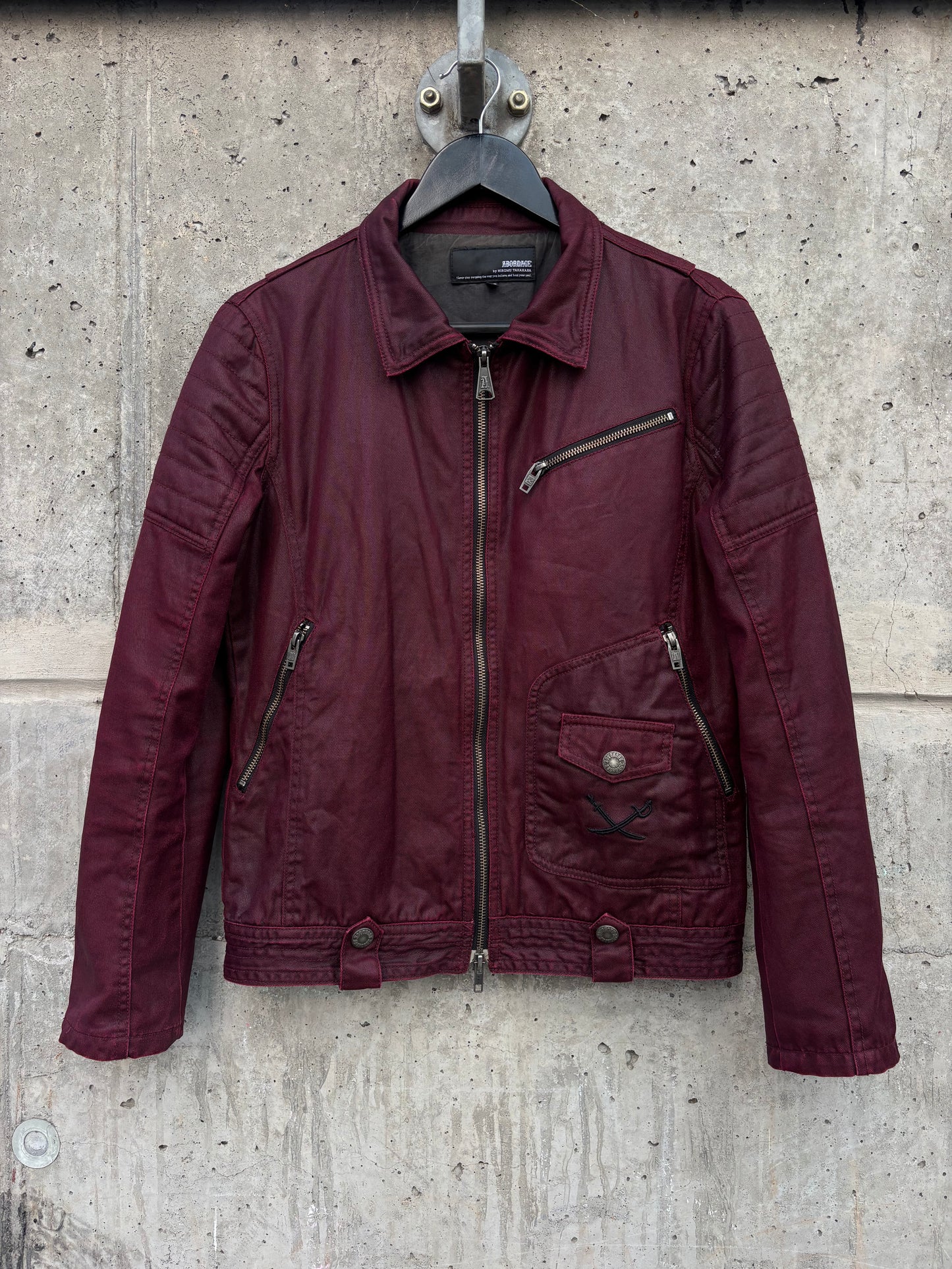 Abordage by Hiromu Takahara Skull Waxed Jacket (S)
