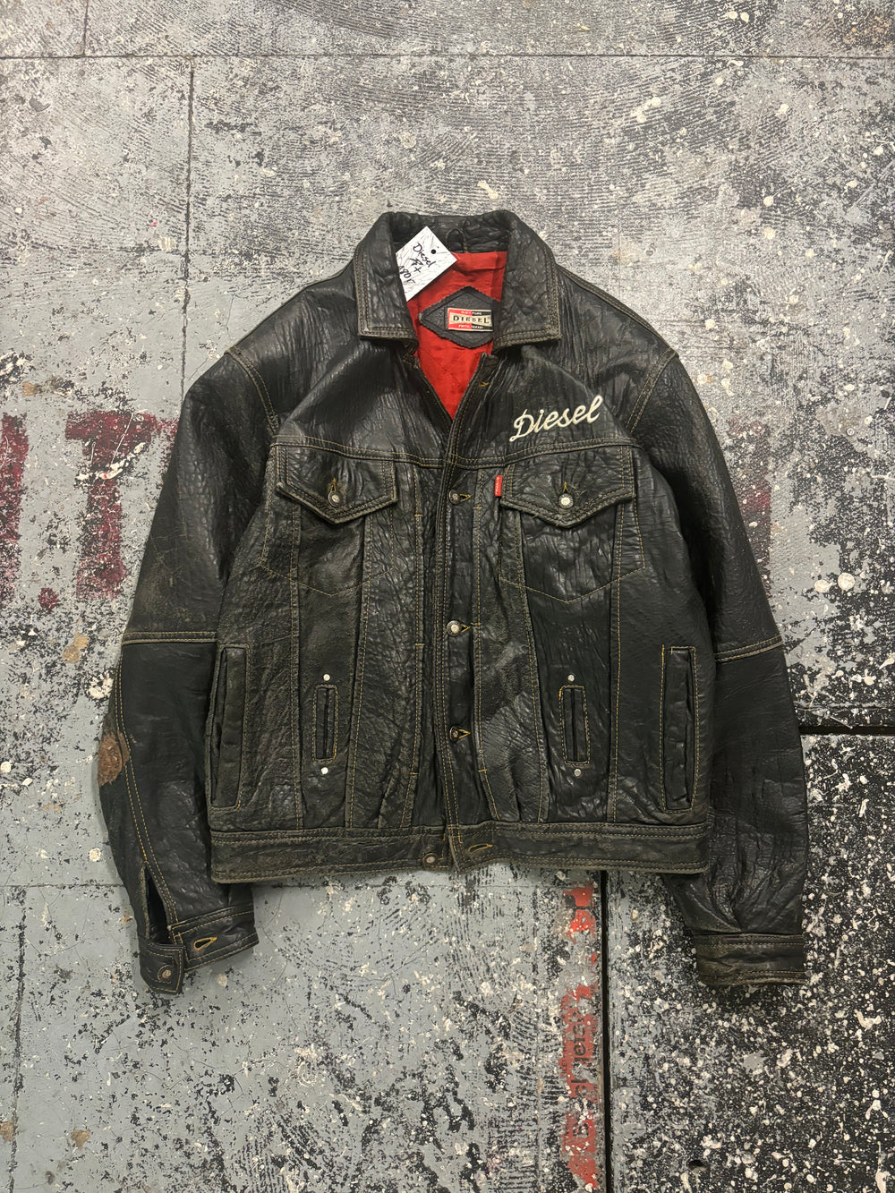 90s Diesel Leather Jacket (L)