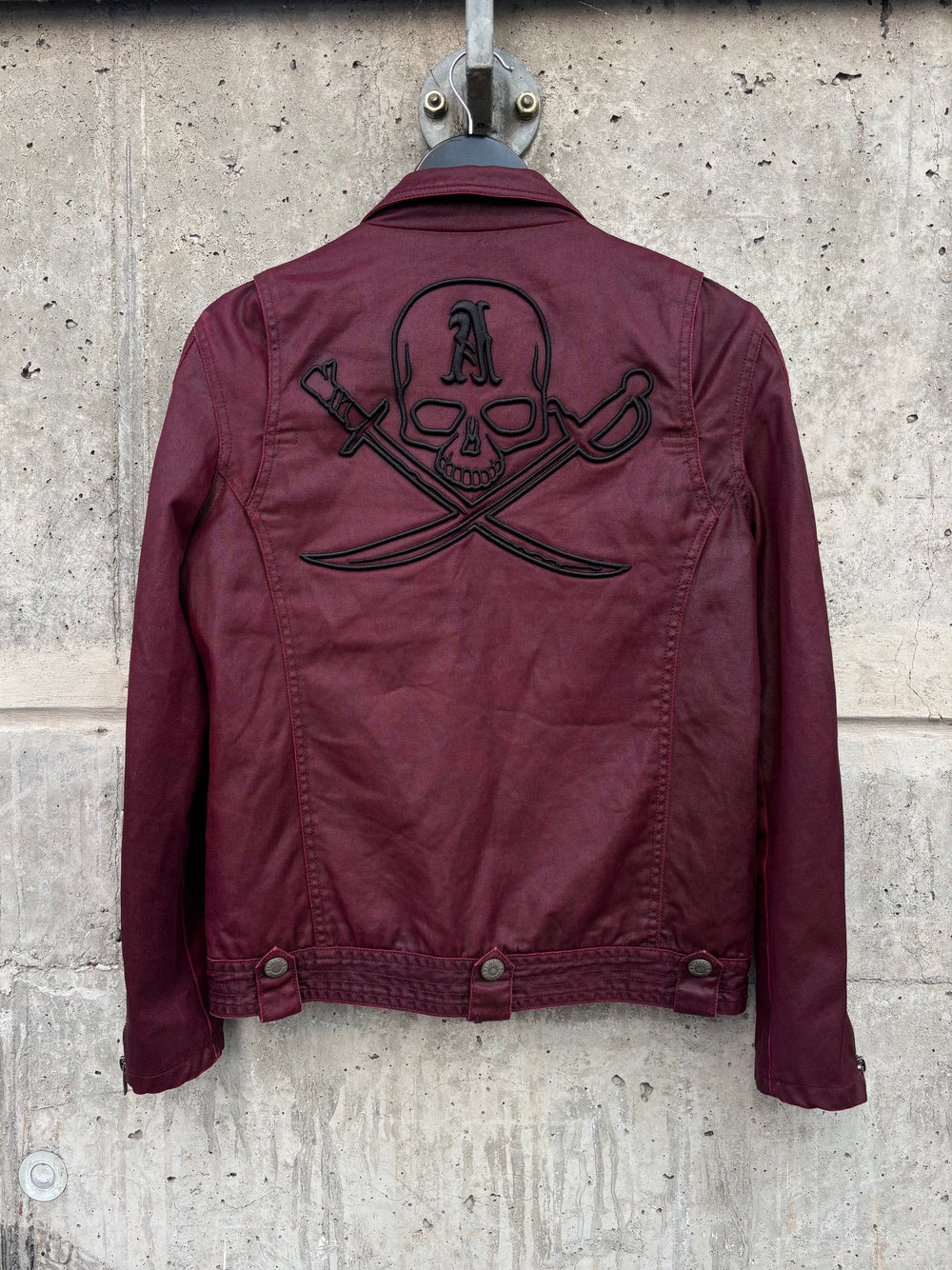 Abordage by Hiromu Takahara Skull Waxed Jacket (S)