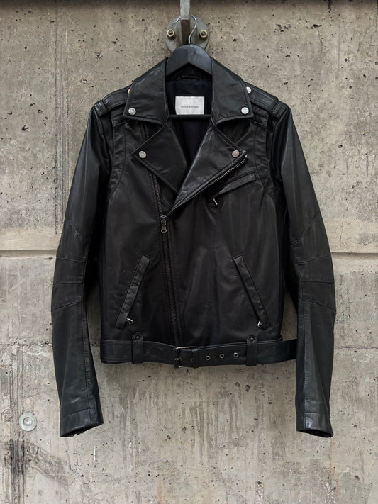 SS/13 Pierre Balmain Biker Leather Jacket (48)