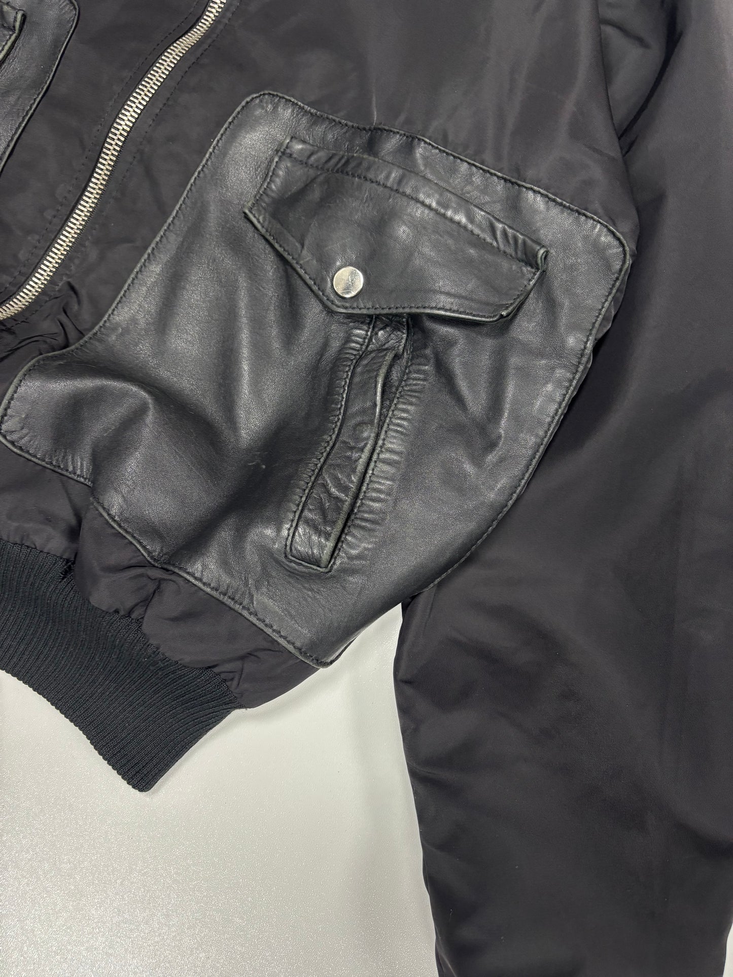 Hooded Zip Bomber Jacket (M)