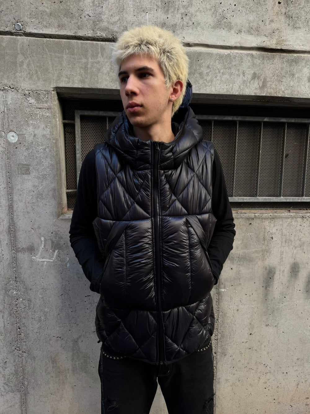 AW/22 Junya Watanabe MAN x Innerraum Armor Hooded Puffer Vest (L)