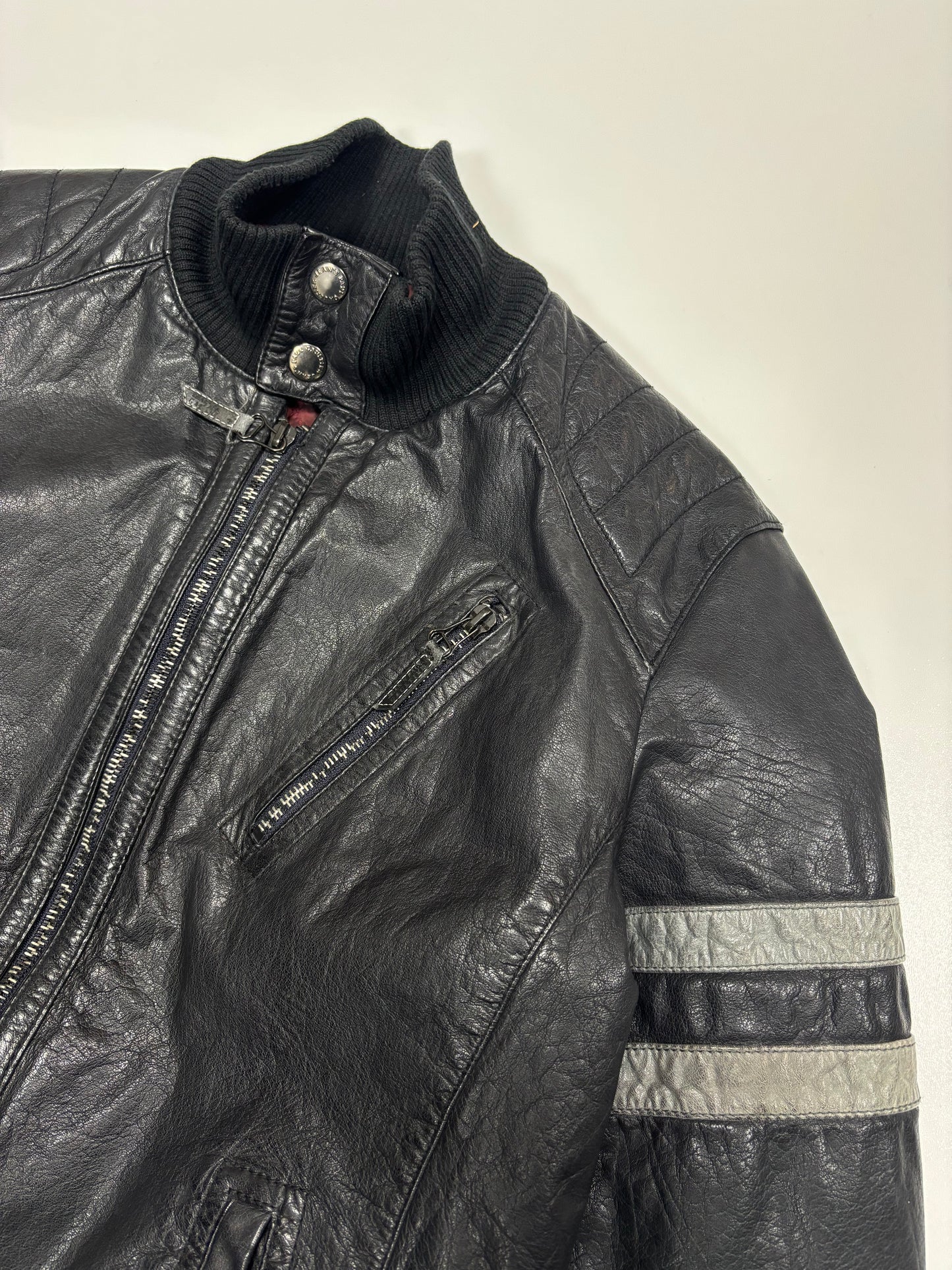 1990‘s Jean’s Paul Gaultier Rider Leather Jacket (48)
