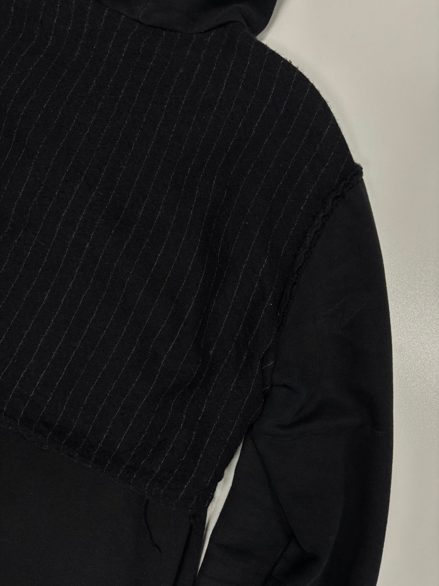 Aganovic Pin Stripe Sliced Zip Hoodie (M)