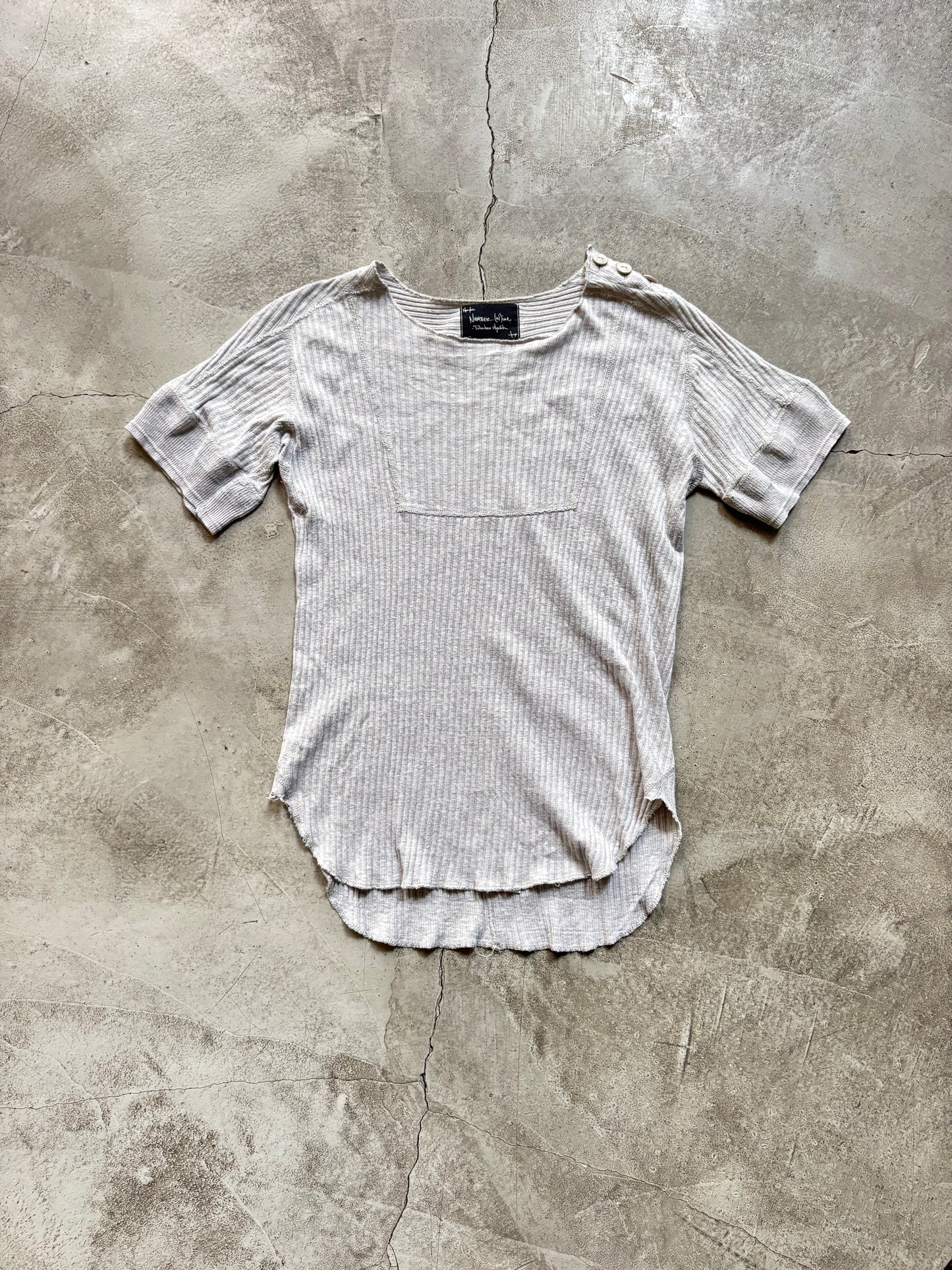 AW/09 Number (N)ine „A Closed Feeling“ Rip Tee (XS)