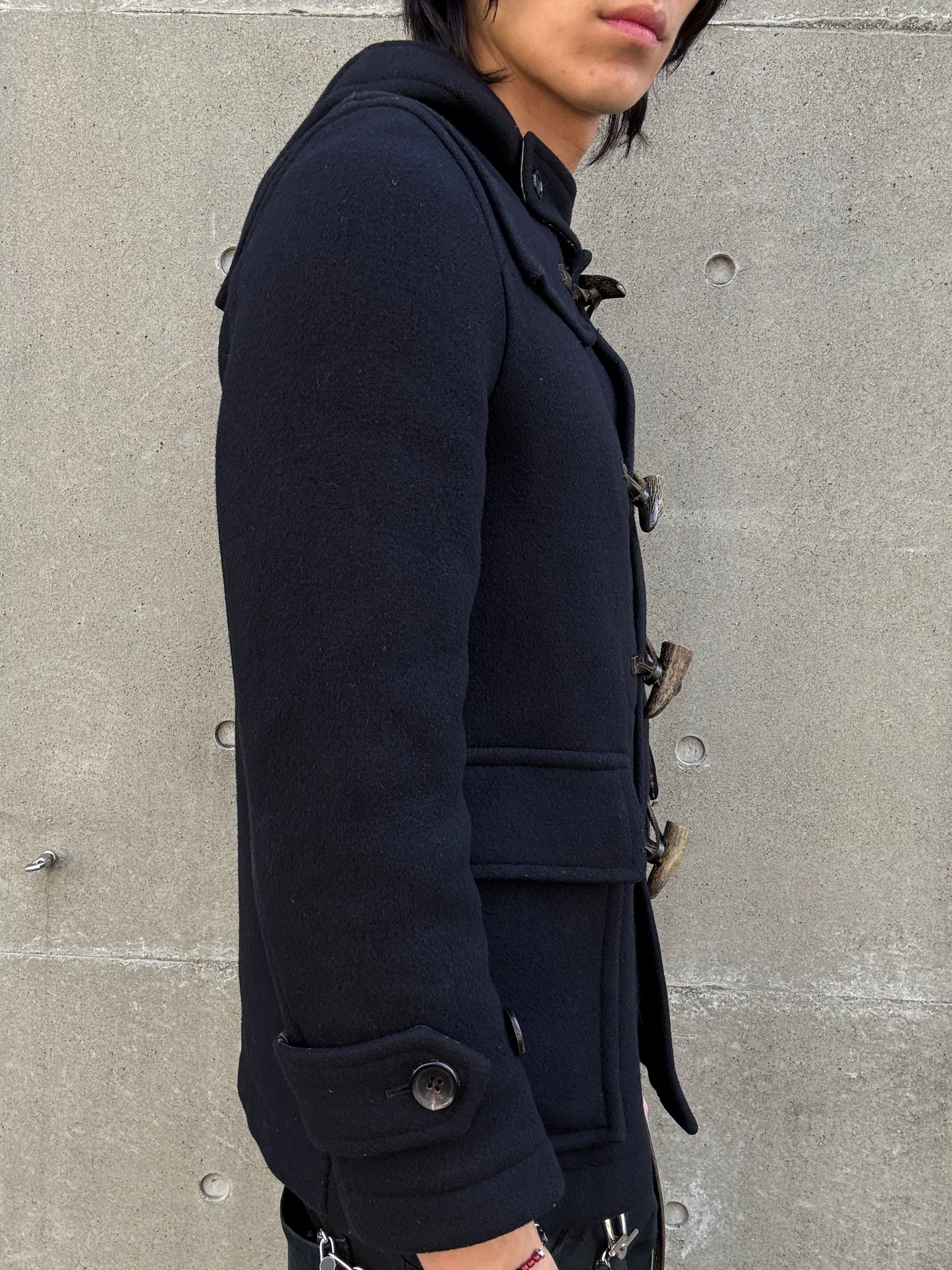 CDG 2009 Military Horn Clasp Wool Parka (XS)