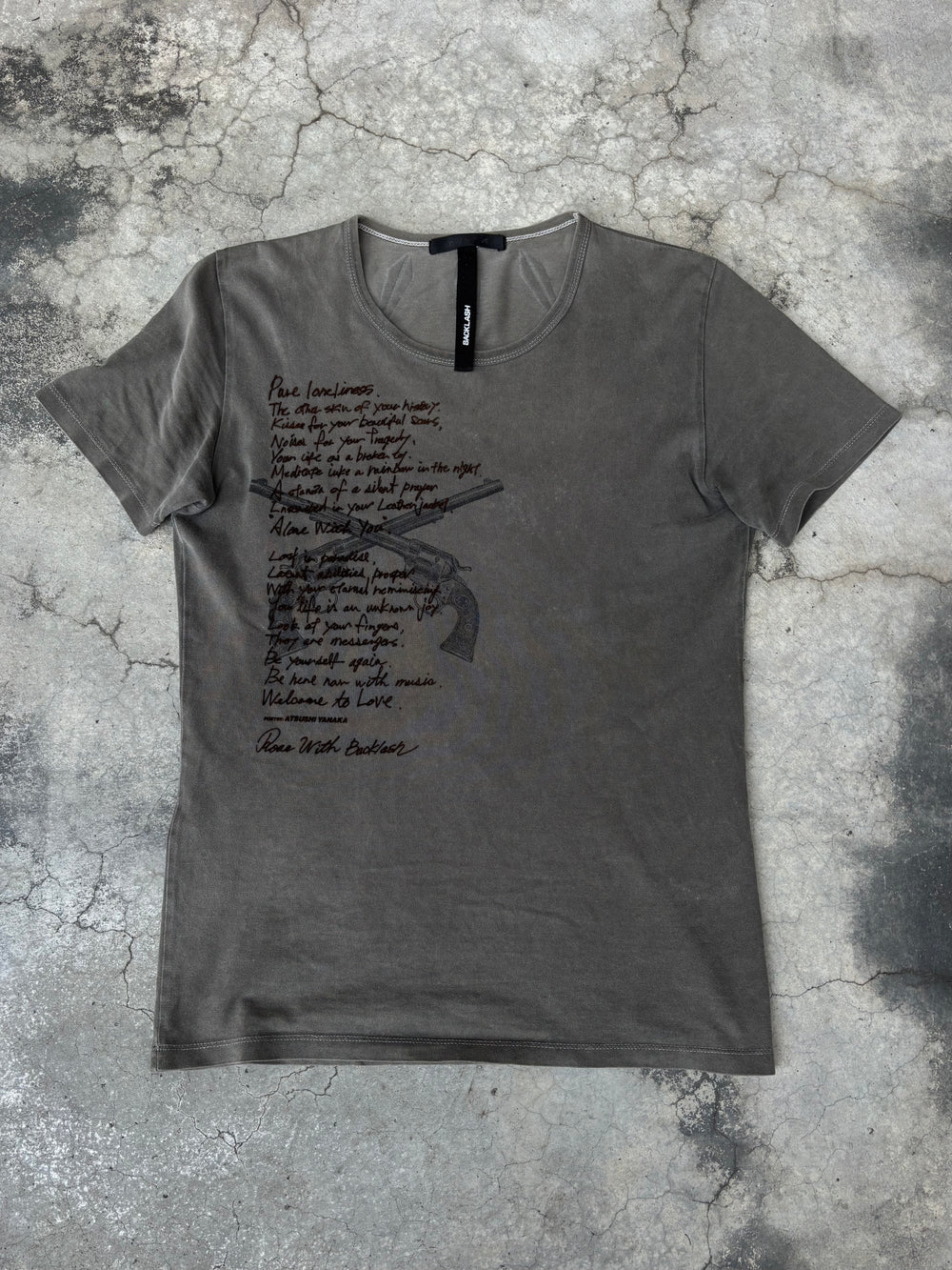 Roar Guns x Isamu Katayama Backlash Velvet Printed Tee (L)