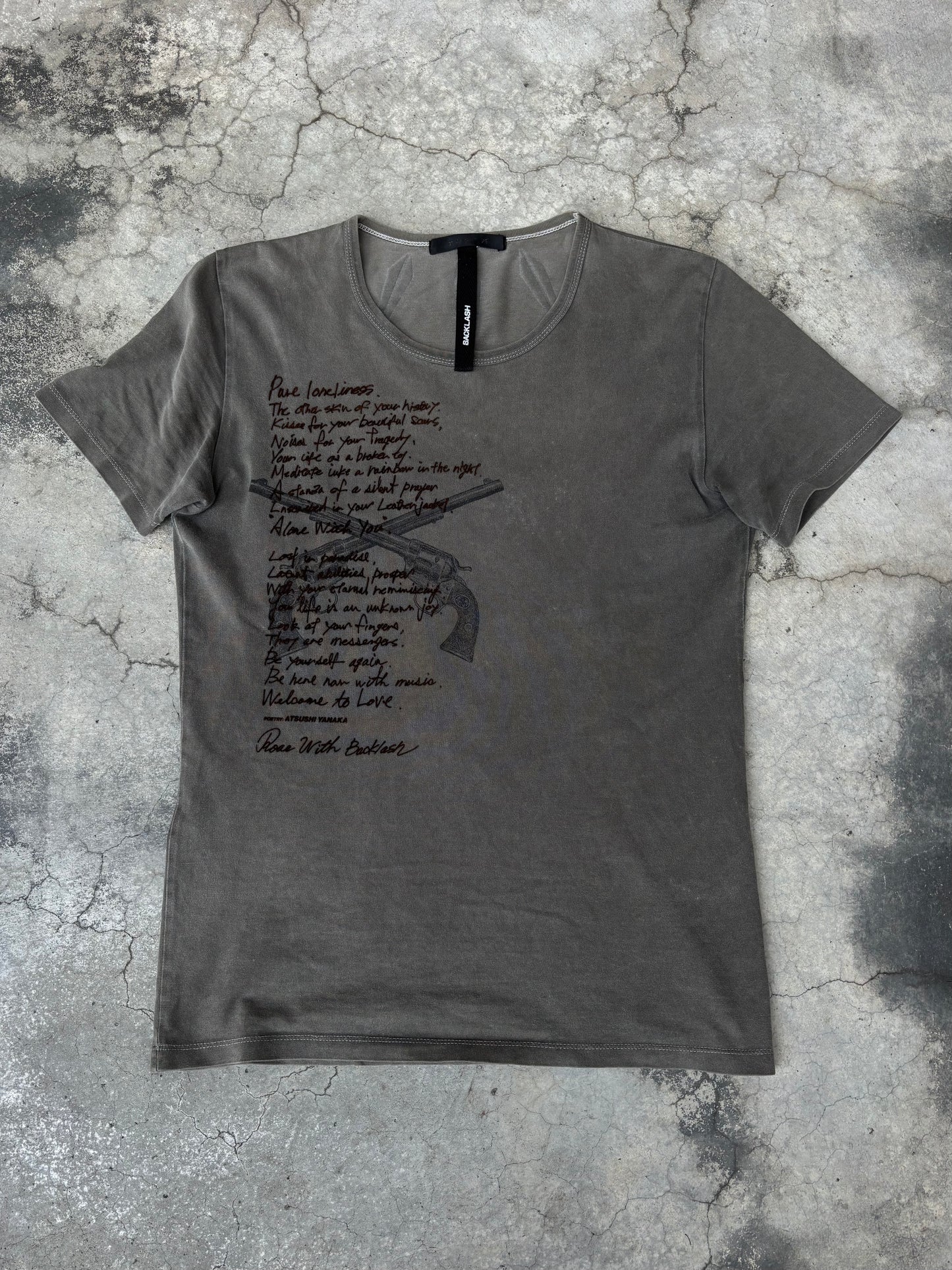 Roar Guns x Isamu Katayama Backlash Velvet Printed Tee (L)