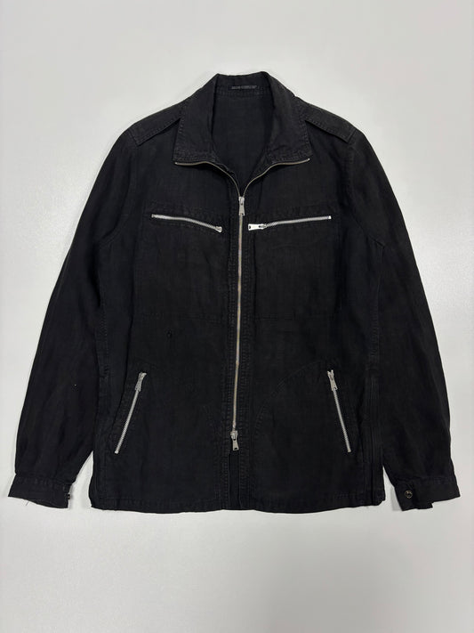 SS2004 Yohji Yamamoto Pour Homme Linnen Shirt Jacket (XL)