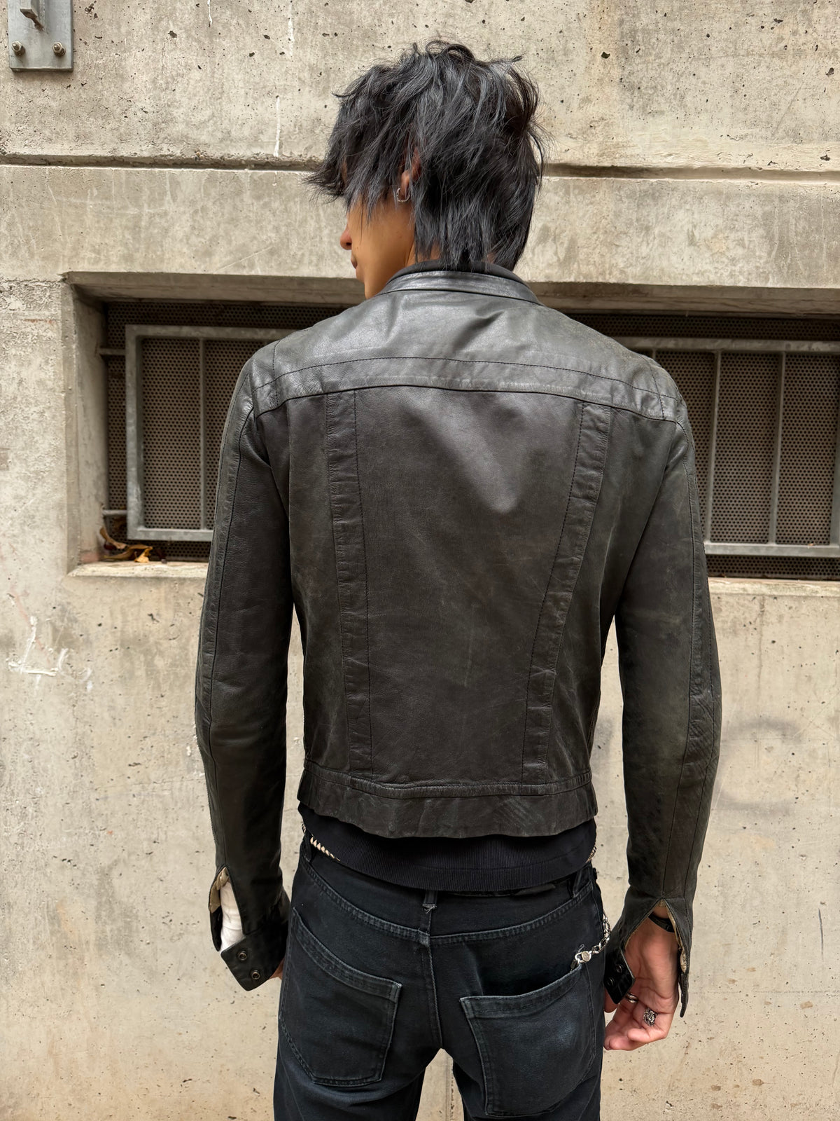 2000 Rick Owens Rider Leather Jacket (50)