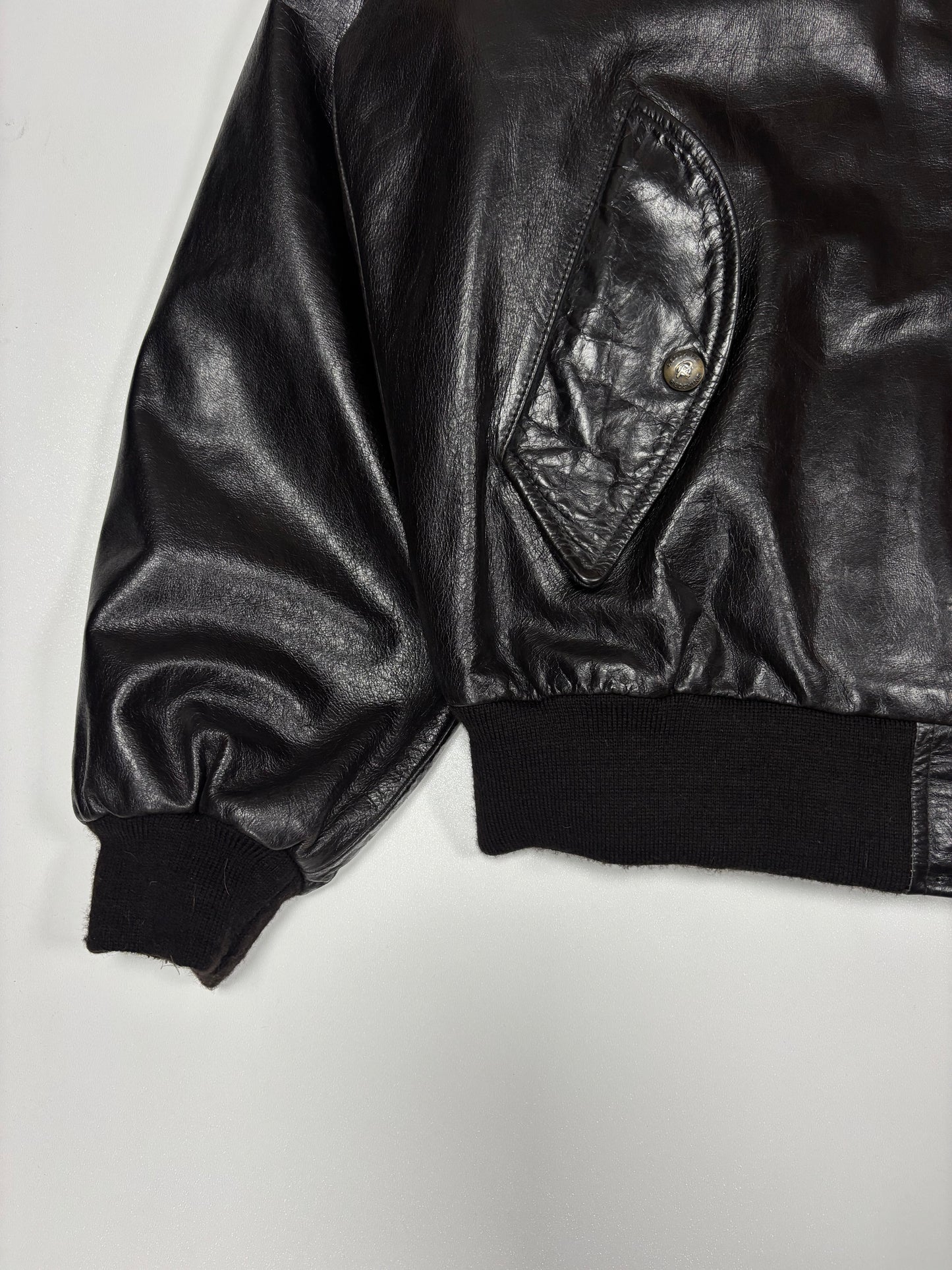 2000's Redskins Aviator Leather Jacket (XXL)