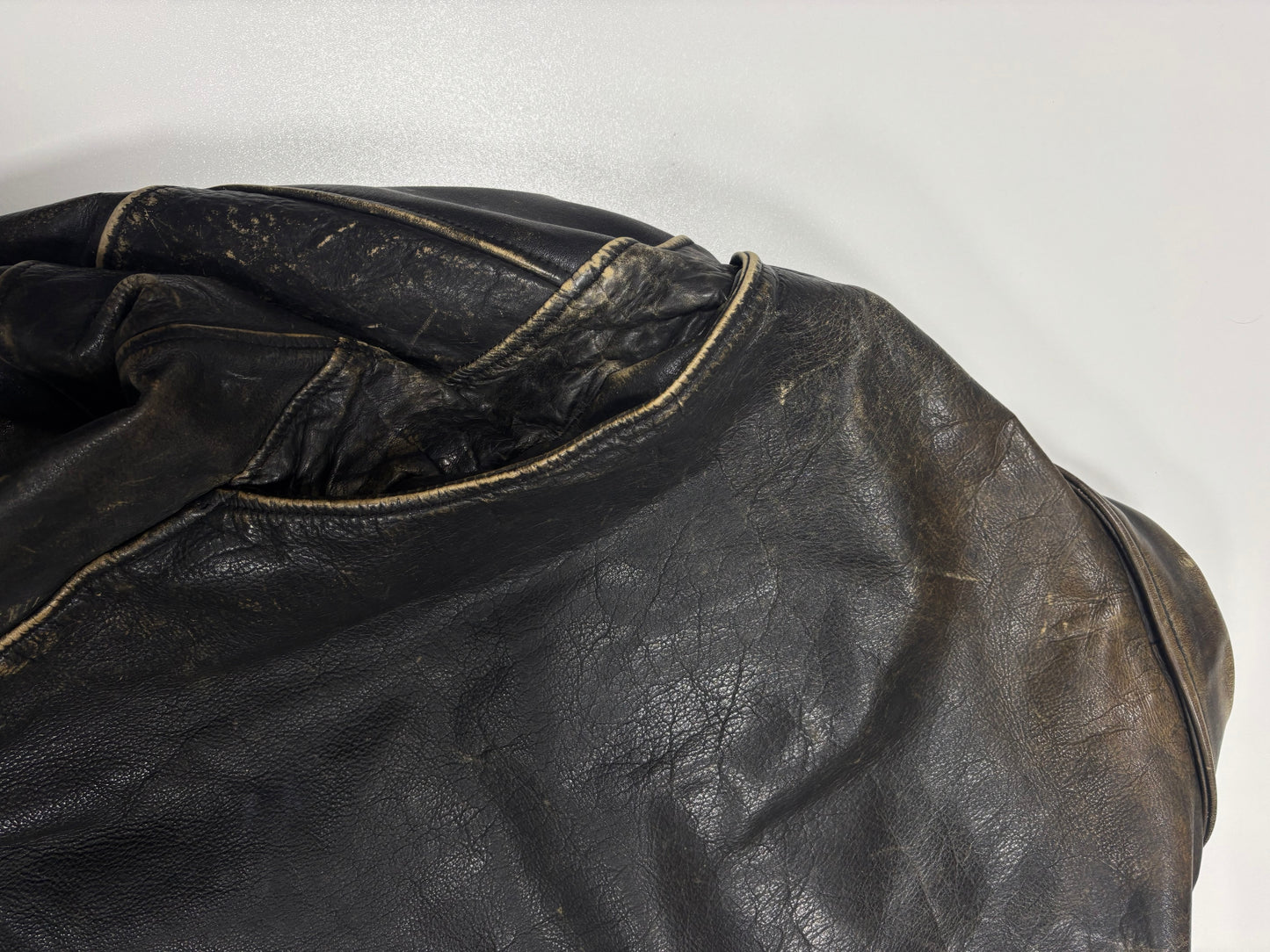 1990’s Faded Aviator Leather Jacket (L)