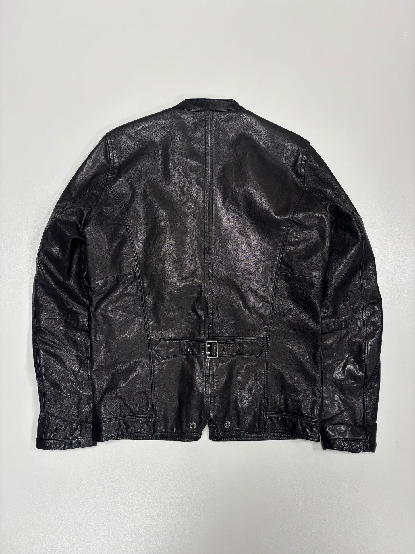 Diesel Golf Tight Fit Leather Jacket (L)