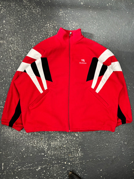 Balenciaga Red Track Fleece Jacket (Unifit)