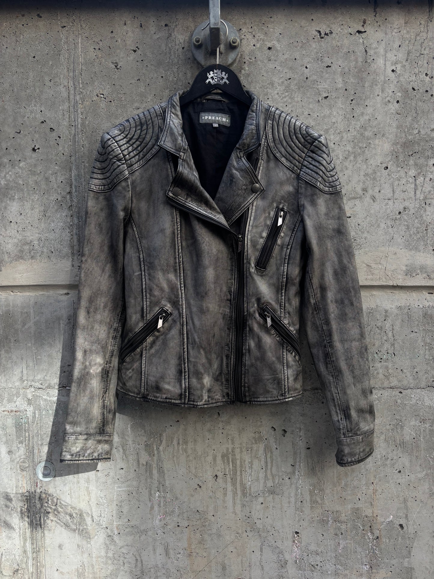 Preach Biker Leather Jacket (S)
