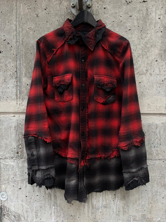 14th Addiction Check Clash Shirt (M)