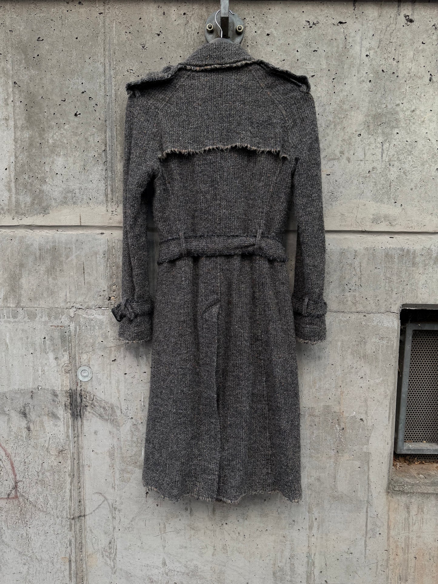 AW/2003 Junya Watanabe Frayed Doublebreasted Coat (S)