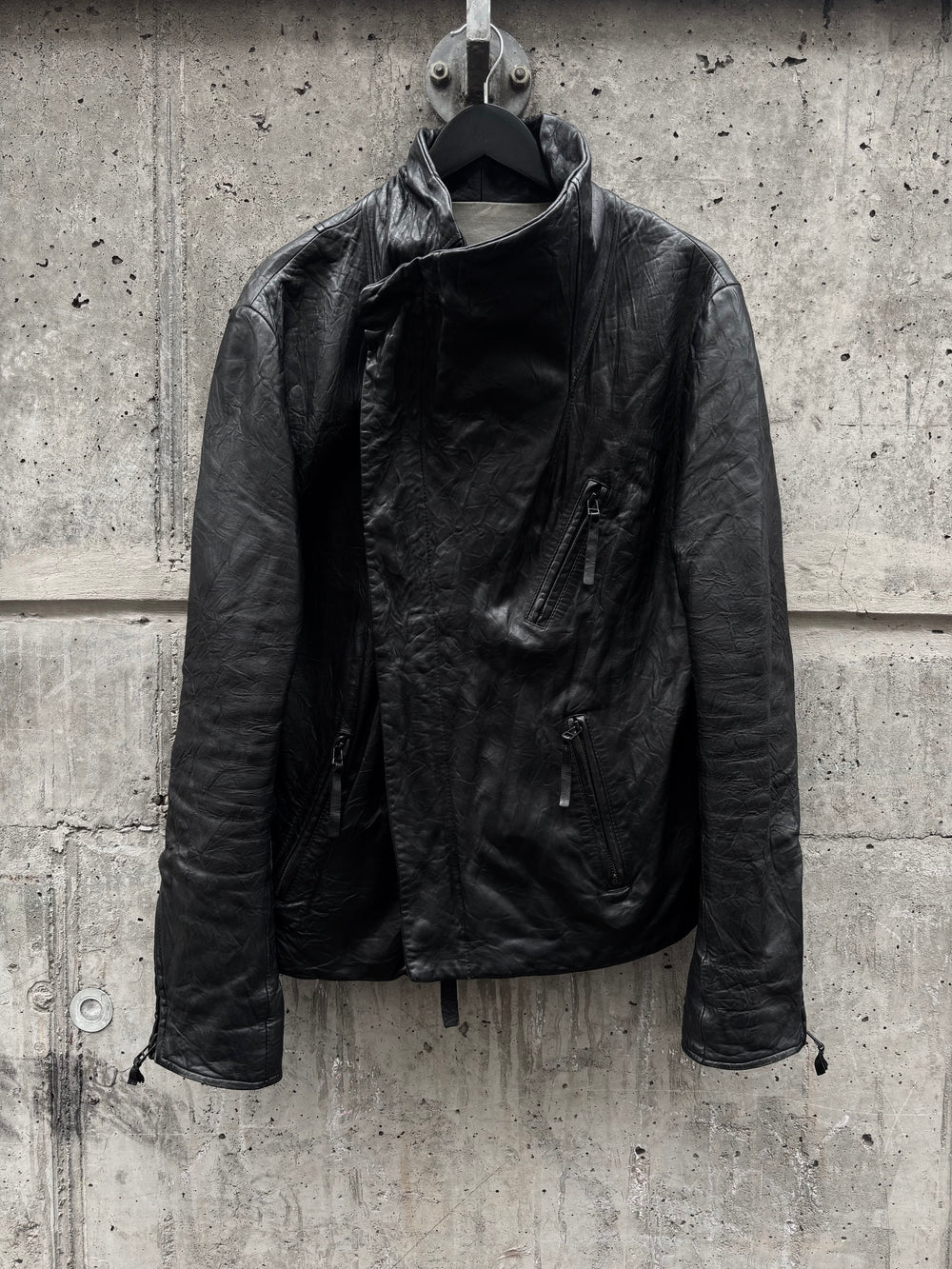 Preach Asymmetrical Lamb Leather Jacket (XL)