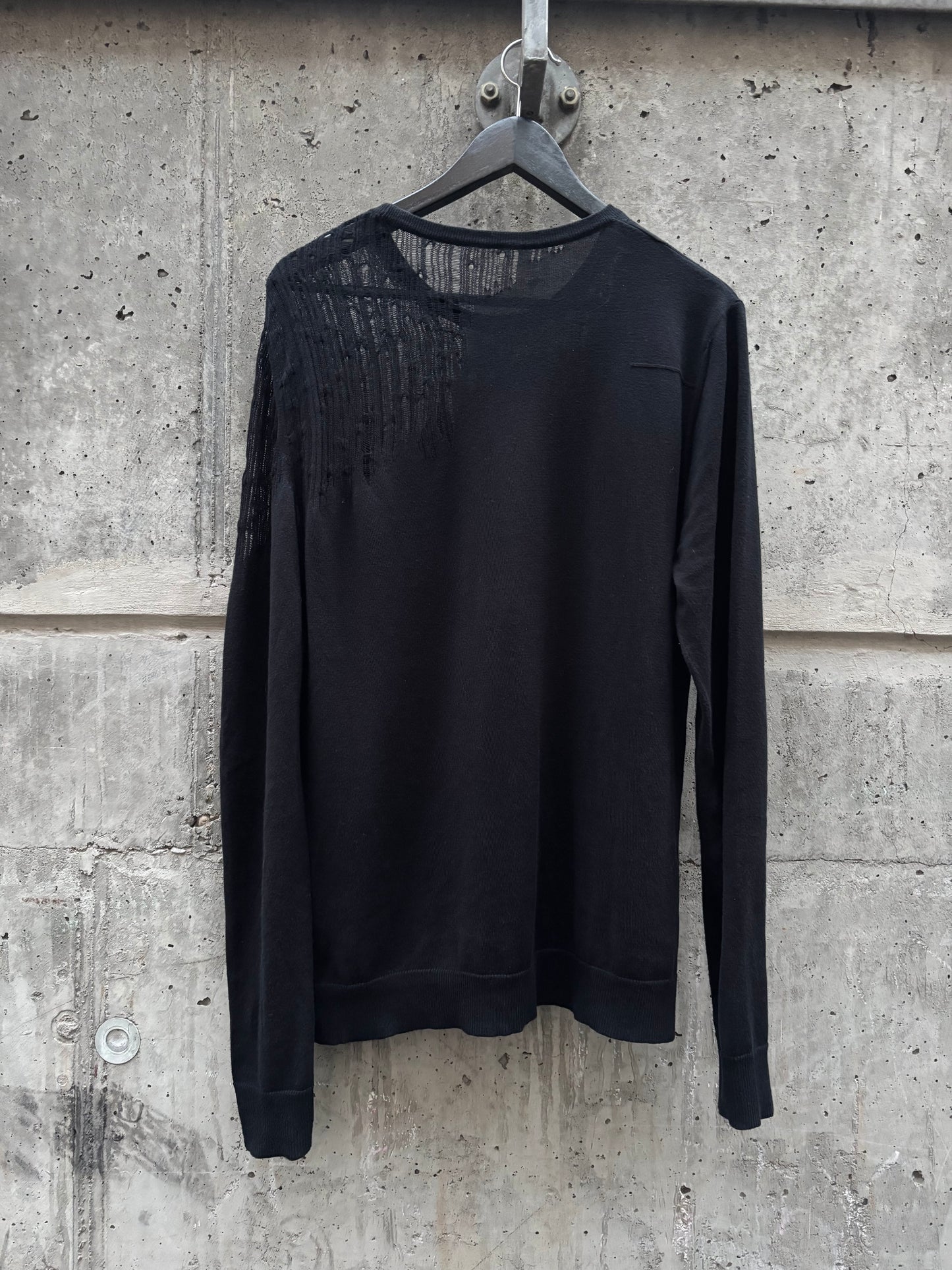 SS2006 Dior by Hedi Slimane Shredded Sweater (L)