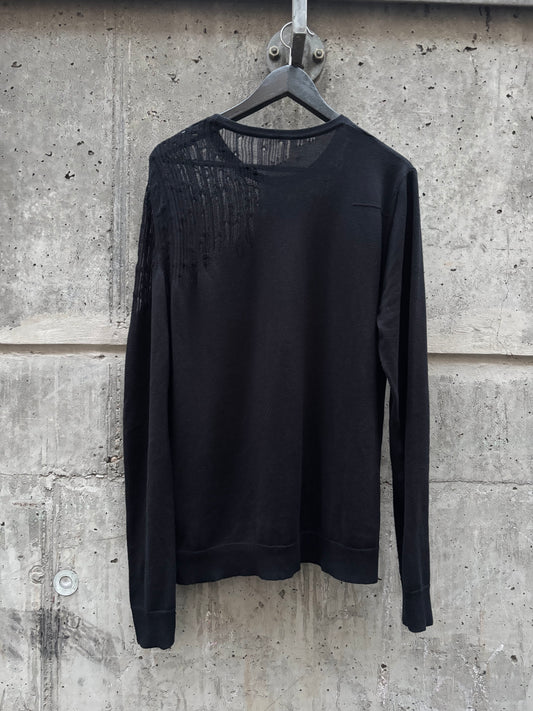 SS2006 Dior by Hedi Slimane Shredded Sweater (L)