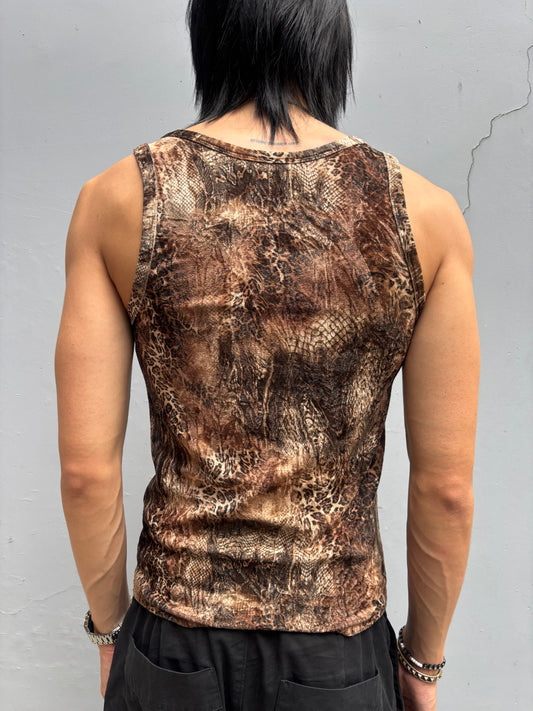 Tornado Mart Velvet Leopard Camo Tank (S)