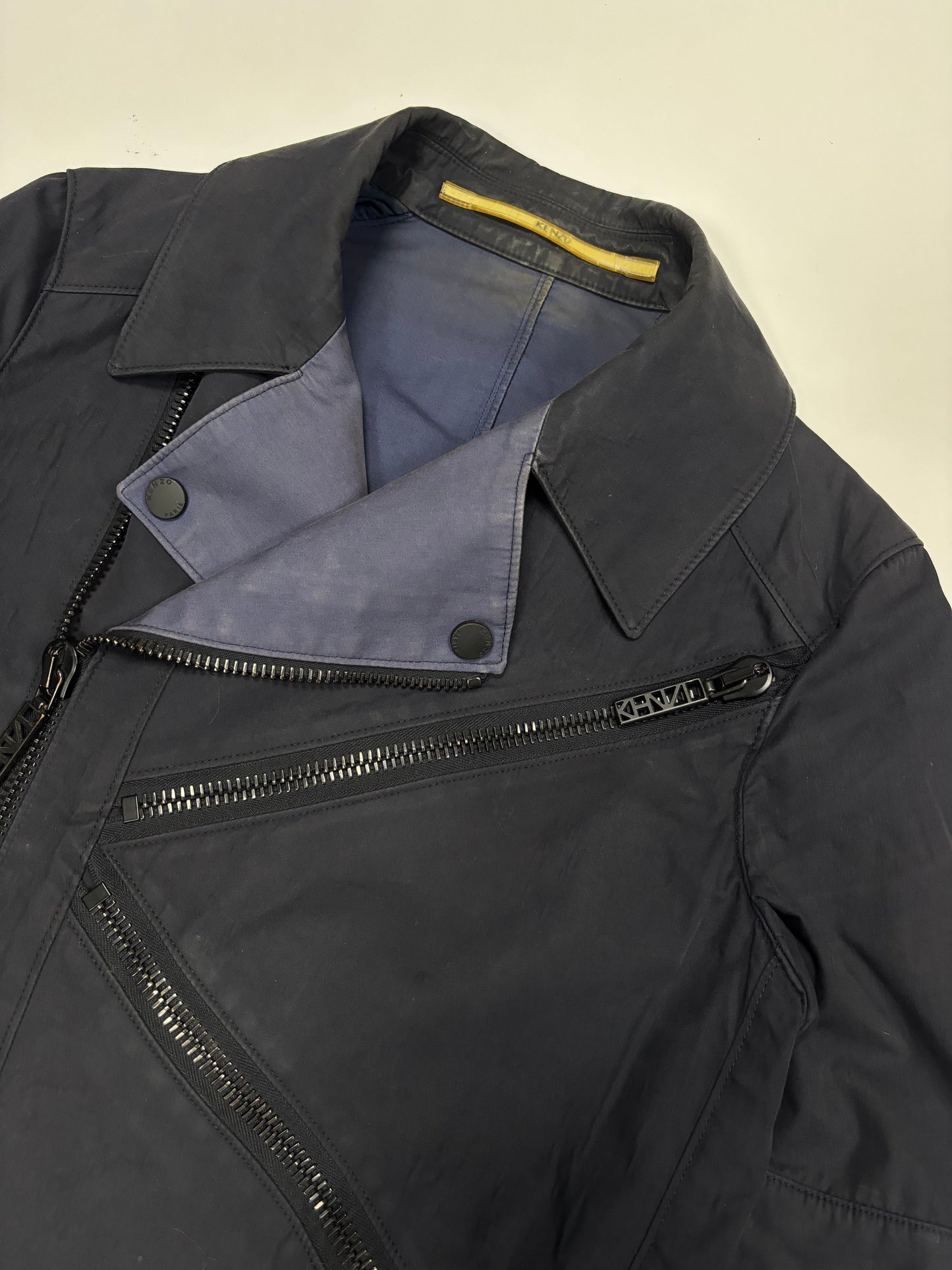 Kenzo Vertical Zip Biker Jacket (M)