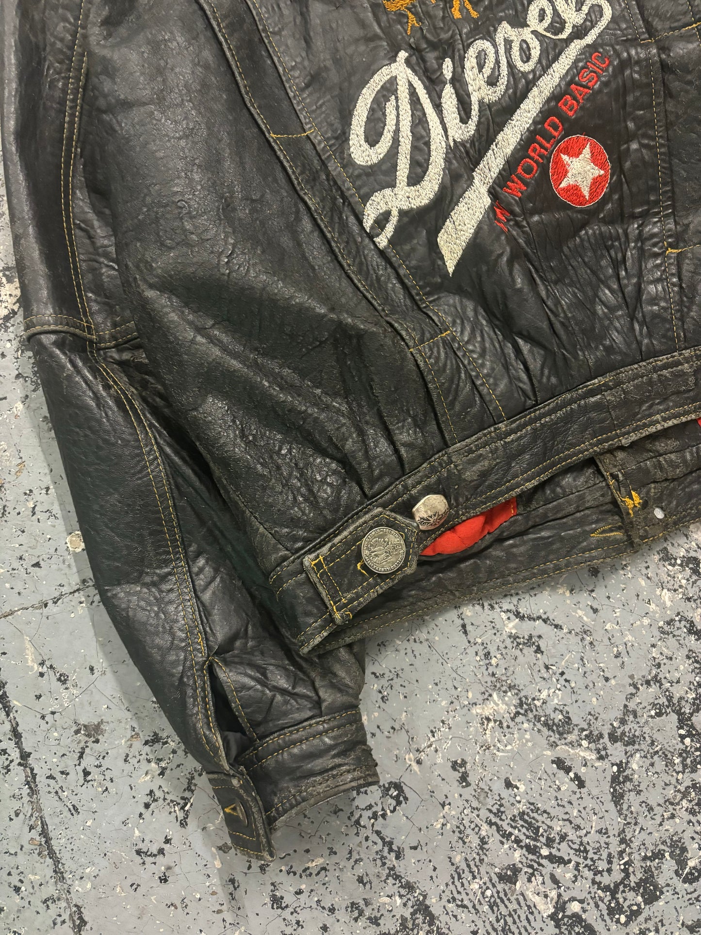 90s Diesel Leather Jacket (L)