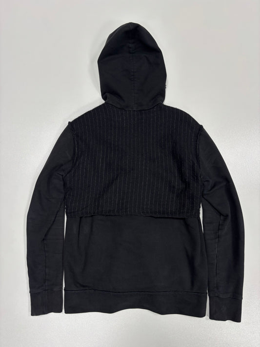 Aganovic Pin Stripe Sliced Zip Hoodie (M)